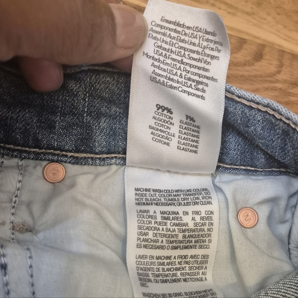Mother The Pixie Dazzler Ankle Fray In Boogie Down Cotton Stretch Jeans(27) - Picture 13 of 13
